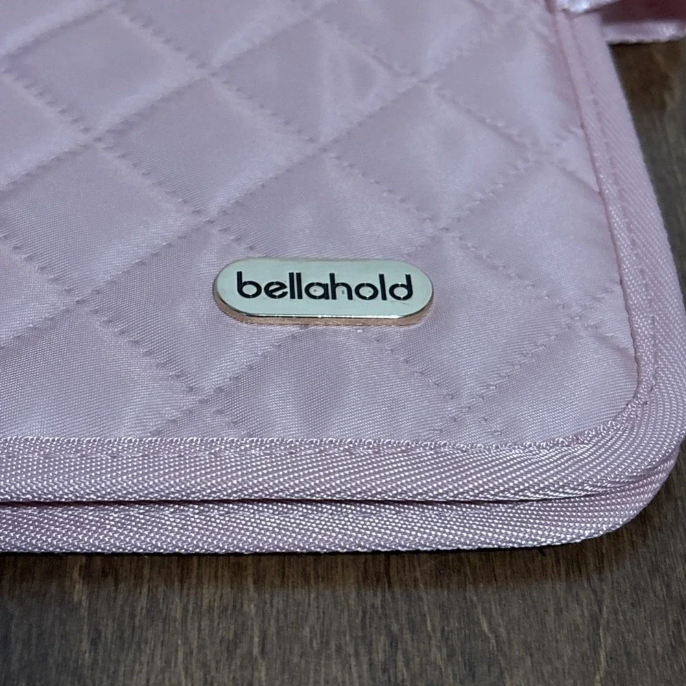 Pink‎ Bible Cover Bellahold Model BH05 Quilted Tabs Handle Ribbon Book Mark New